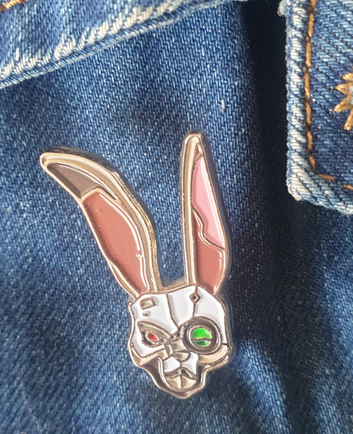 Borderlands 3 Bunny Mask Enamel Pin / Brooch