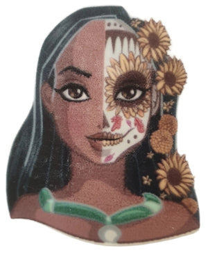 Brooch Trio Set - Disney Princesses Sugar Skulls