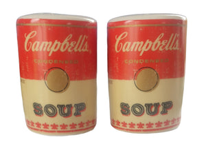 Campbell's Soup Salt & Pepper Set Planet Retro New Vintage Decor