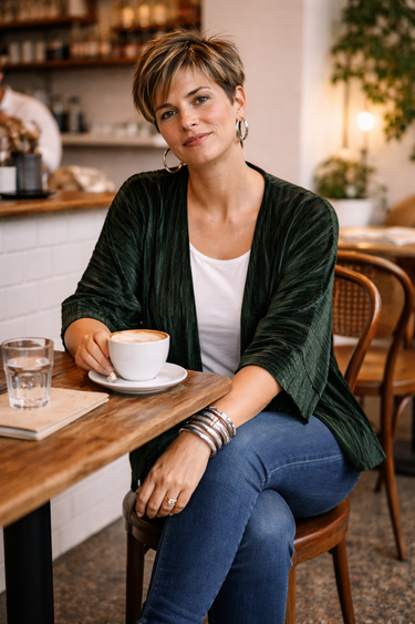 Mini Kimono by Planet Retro - Green Licorice (OSFA)