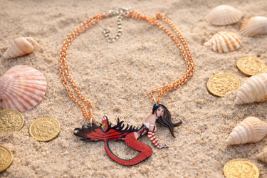 Mermaid Pirate Necklace – Reversible Design