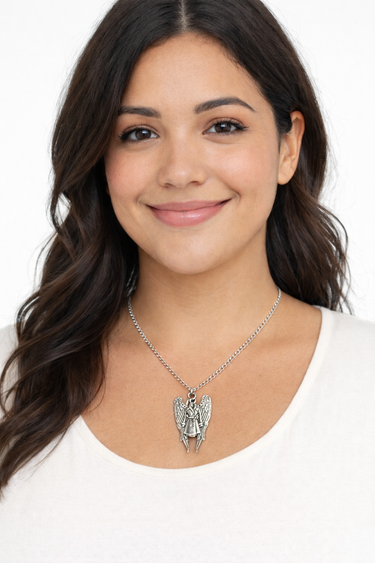 Supernatural Castiel's Trenchcoat & Wings Necklace