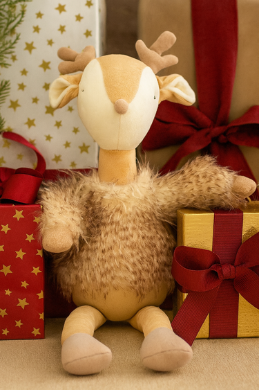 Fluffy Furry Christmas Reindeer Plush 52cm