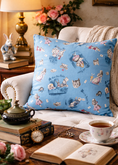 Alice in Wonderland Cushion Cover - Planet Retro Original