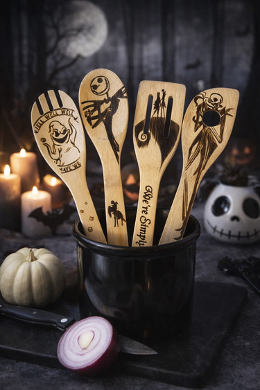Nightmare Before Christmas Bamboo Utensil Set (4pc)