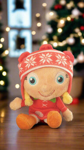 Christmas Chilly Girl Plush Toy Doll New Vintage Planet Retro NZ
