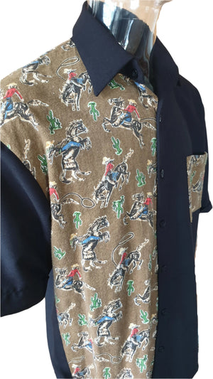 Cowboys Rodeo Men's Shirt - Planet Retro Original 