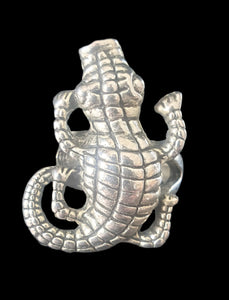 Crocodile Metal Unisex Ring New Vintage Jewelry NZ Planet Retro NZ