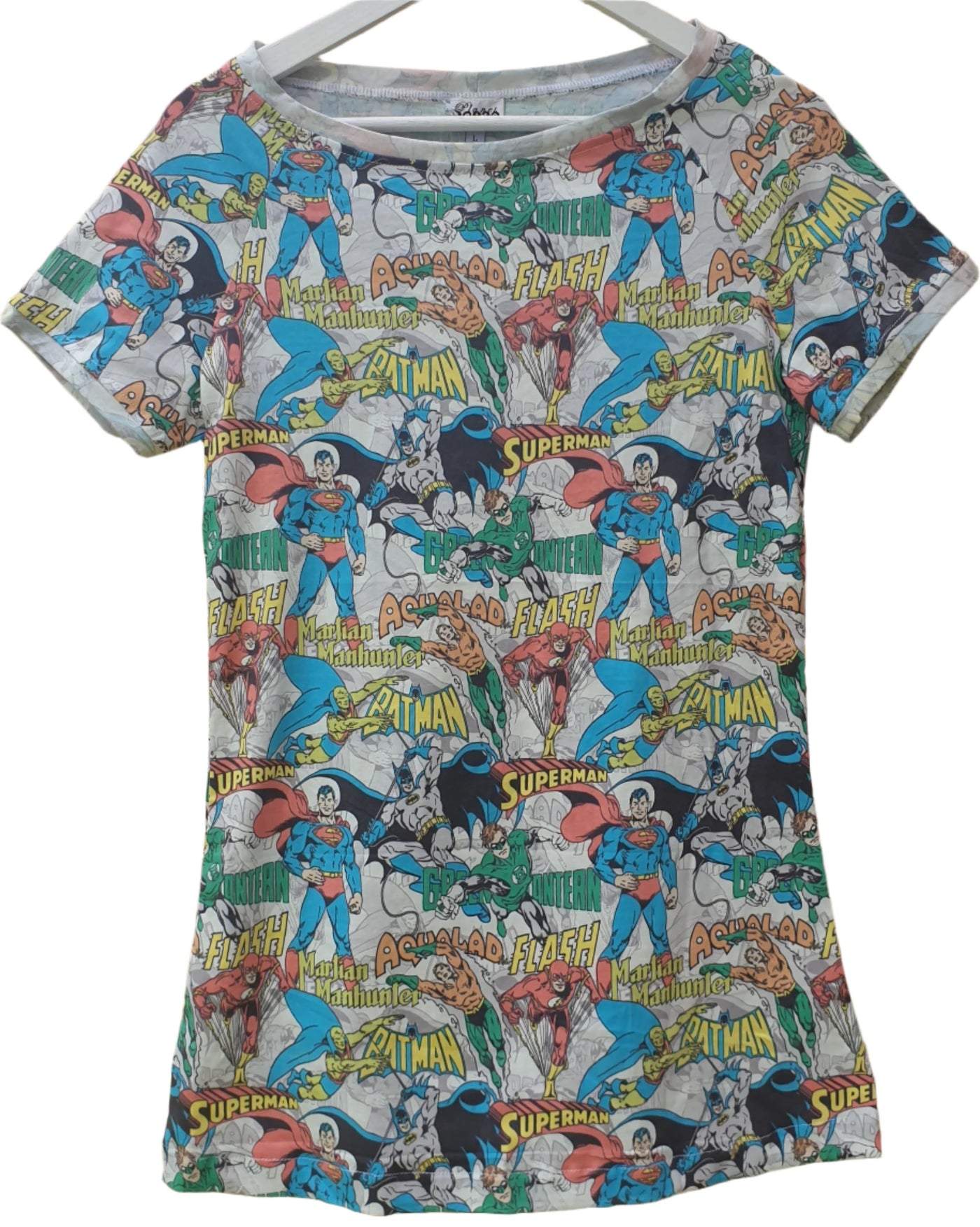 DC Comics Print Ladies T-Shirt - Planet Retro Original (Medium)