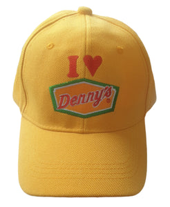Denny's Yellow Baseball Cap New Vintage Hats Accessories Planet Retro NZ