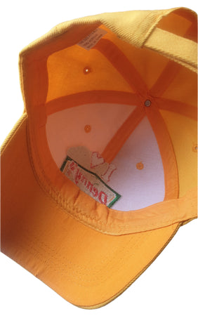 Denny's Yellow Baseball Cap New Vintage Hats Accessories Planet Retro NZ 4