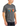 Man wearing a gray t-shirt with colorful text and graphics on a white background