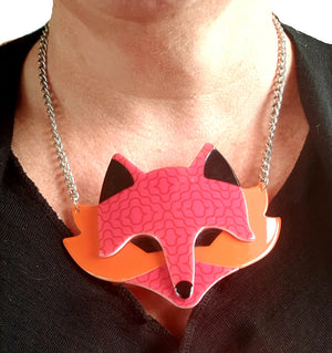 erstwilder fleur foxy flame necklace new vintage accessories jewellery planet retro nz 2