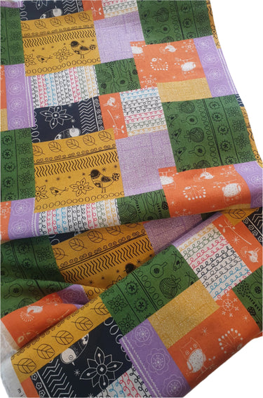 Fabric - Minakoko Birds Patchwork New Vintage Fabric Planet Retro NZ 2