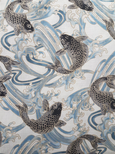 Fabric Japanese Koi (Japan) New Vintage Fabric NZ Vintage Textiles NZ Planet Retro NZ 2