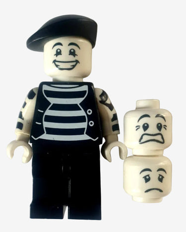 Lego Minifigure Mime Series 2 with Beret (2010)