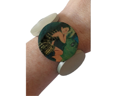 Vintage Wine O-Clock Bangle Bracelet