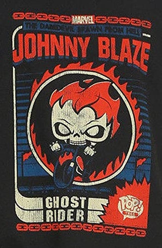 Funko Pop! T-Shirt Johnny Blaze Ghost Rider (Large)