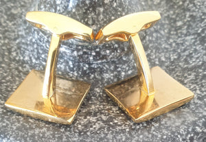 Gold Grid Cufflinks