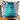 Teal Green Dalek pillow on a striped pillow with a wooden surface and decorative items in the background.  Planet Retro NZ