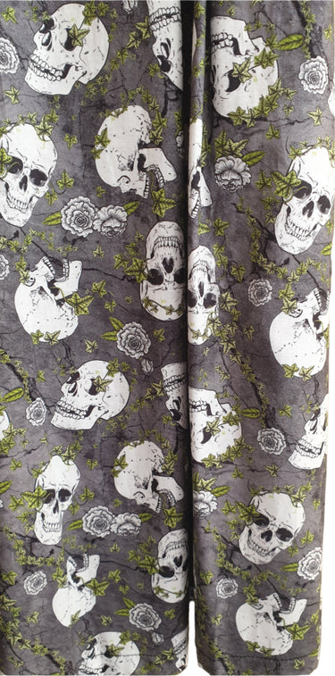 Green Ivy & Skulls Audrey Dress - Planet Retro Original Clothing 4