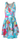 Turquoise Floral Casual/Cocktail Dress (Small)