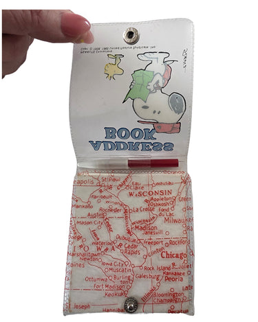 Vintage Snoopy & Woodstock Address Book with Pencil – Japan