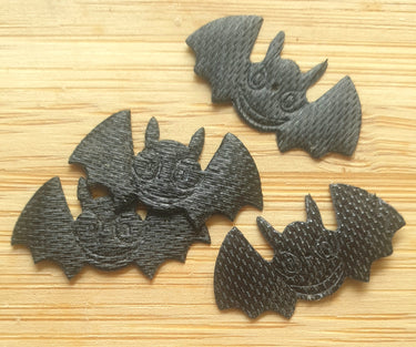 Iron On Patches - 18 Tiny Black Bats Planet Retro NZ2