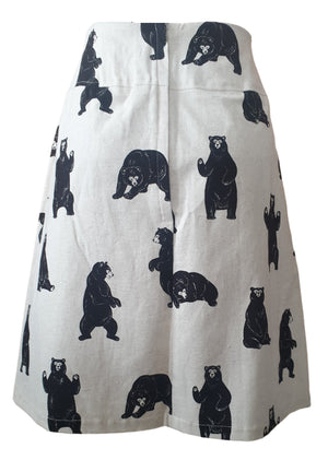 Japanese Sun Bears Skirt - Planet Retro Original
