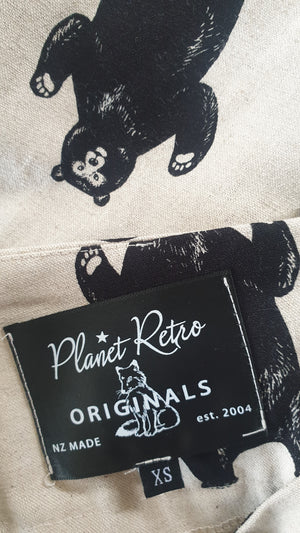 Japanese Sun Bears Skirt - Planet Retro Original