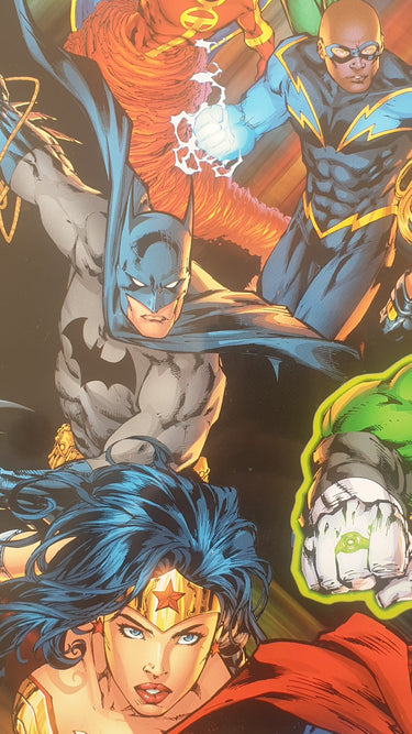 Justice League Comic Heroes A3 Tin Sign New & Vintage Art NZ Planet Retro NZ 2