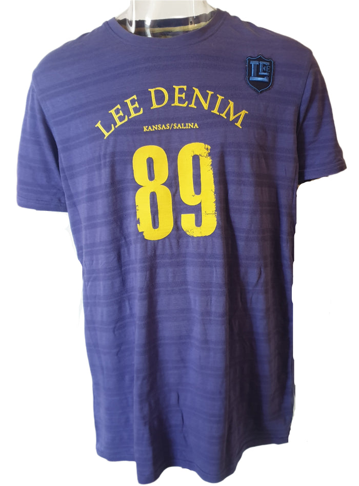 Lee Purple Muscle Fit T Shirt (XL)
