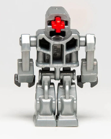 Lego Exo-Force Devastator robot minifigure with pearl light grey torso.