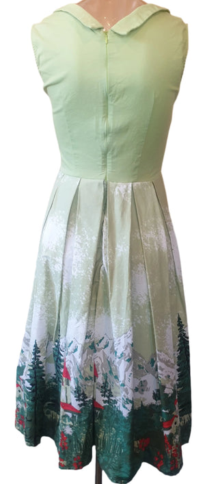 Lindy Bop Ophelia Swiss Alpine Village Dress (Small) planet retro nz 2