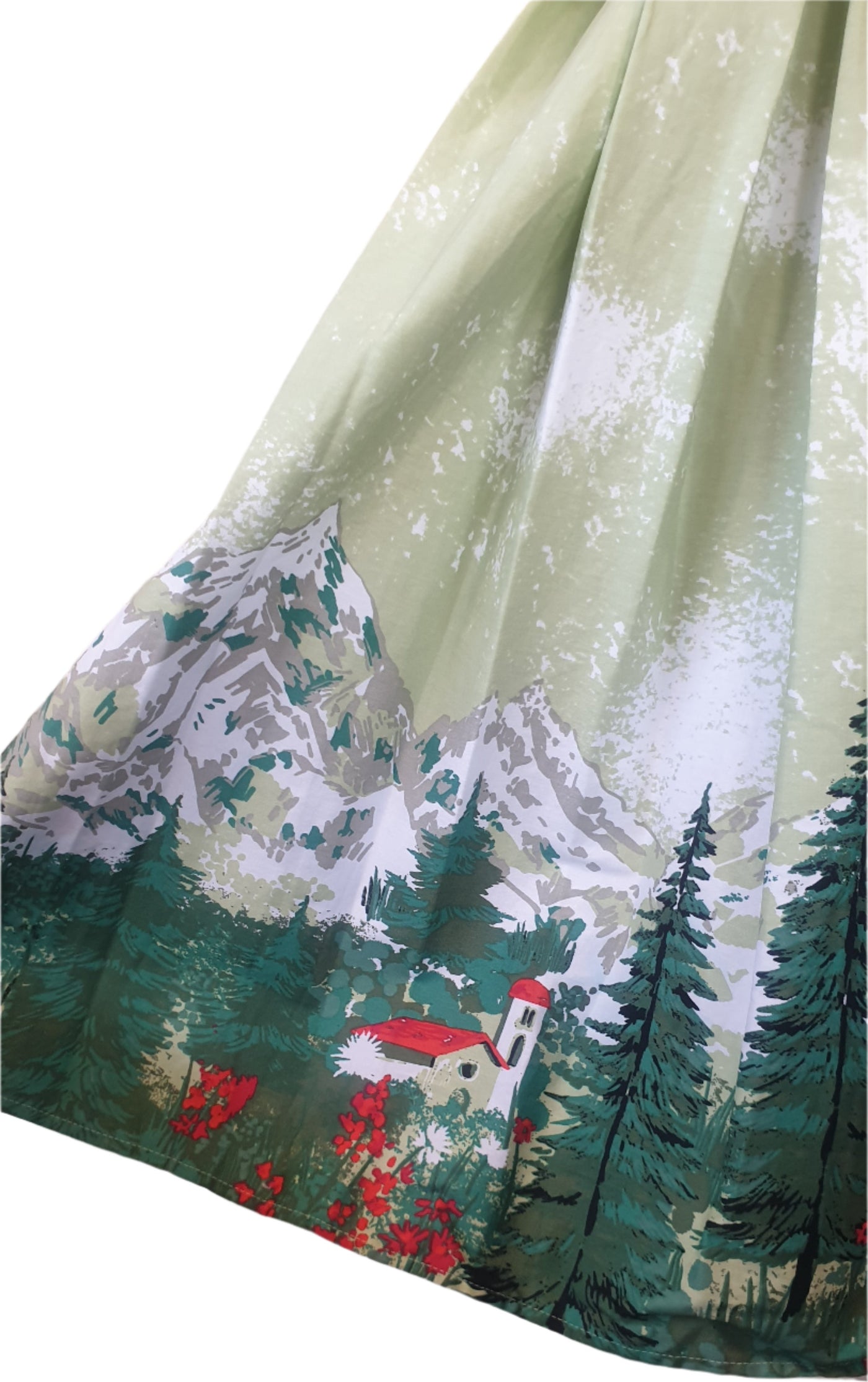 Lindy Bop Ophelia Swiss Alpine Village Dress Small Planet Retro