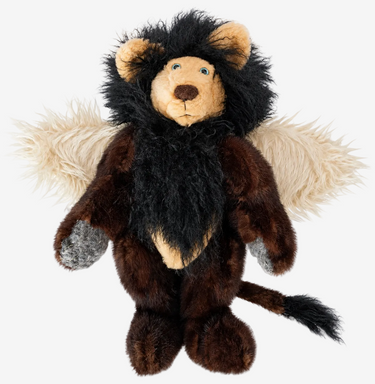 One-of-a-kind handmade artist Lion Bear with expressive character, jointed limbs and exceptional craftsmanship. A unique collectible display bear.