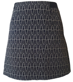 Marcs Lipstick B&W Mini Skirt (Small) Planet Retro NZ Vintage Clothing