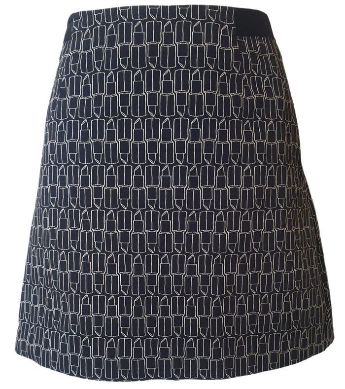 Marcs Lipstick B&W Mini Skirt (Small)