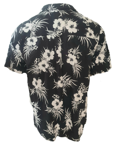 Mens Rivers B&W Hawaiian Shirt New Vintage Menswear Planet Retro NZ 2