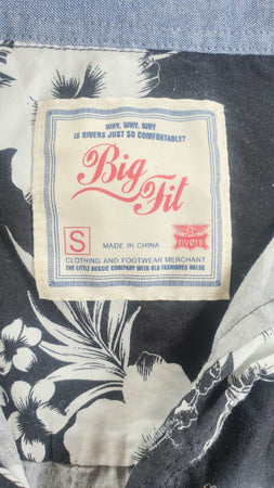 Mens Rivers B&W Hawaiian Shirt New Vintage Menswear Planet Retro NZ 4