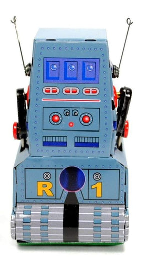Metal Tin Tank Robot New Vintage Toys NZ Vintage Collectables NZ Planet Retro NZ 4