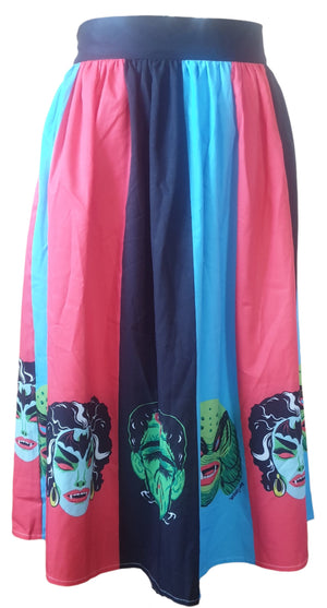 Monster Mash Skirt Planet Retro NZ