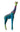 Colourful Ocean Sole Twiga giraffe ornament handmade in Kenya from recycled flip flops