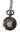 Decorative pocket watch with owl design on a white background