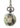 Decorative pocket watch with owl design on a white background