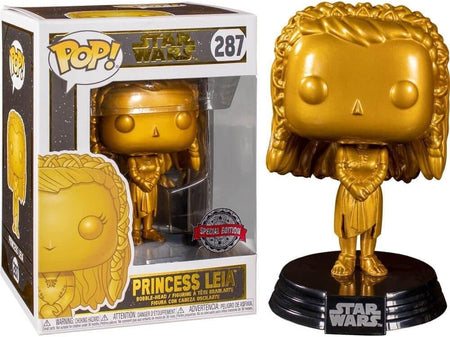 Pop Vinyl - Star Wars Princess Leia (Gold Chrome) #287 Planet Retro NZ