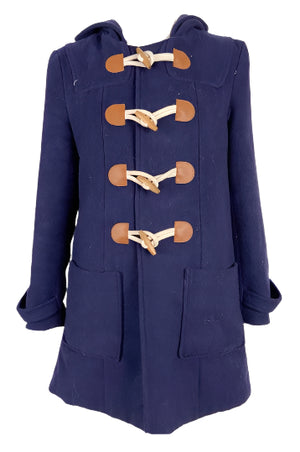 Princess Highway - Navy Wool Blend Duffle Coat (XS) New & Vintage Clothing NZ Planet Retro NZ 4