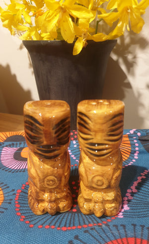 Rarotongan Tiki Lounge Salt & Pepper Set