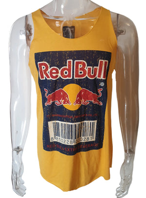 Red Bull Gold Singlet (Small-Medium) vintage clothing nz vintage graphic tees planet retro nz