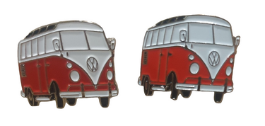 Red VW Combi Vans Cufflinks Planet Retro Vintage NZ